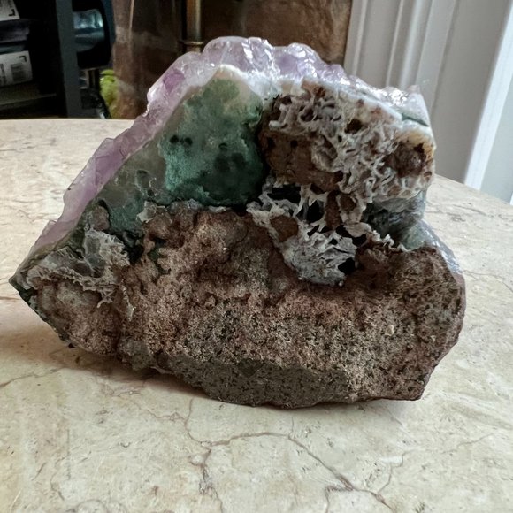 Elephant on Amethyst Crystal Stone - Picture 7 of 7